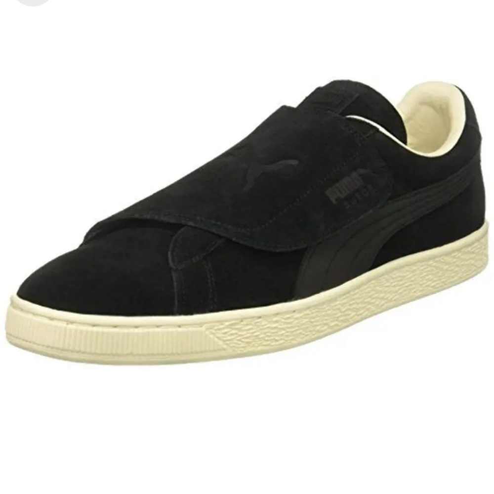 PUMA Men's Suede Wrap Color Blocked Sneaker, Black